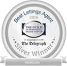 2016 The Telegraph Best Lettings Agent Silver award winner